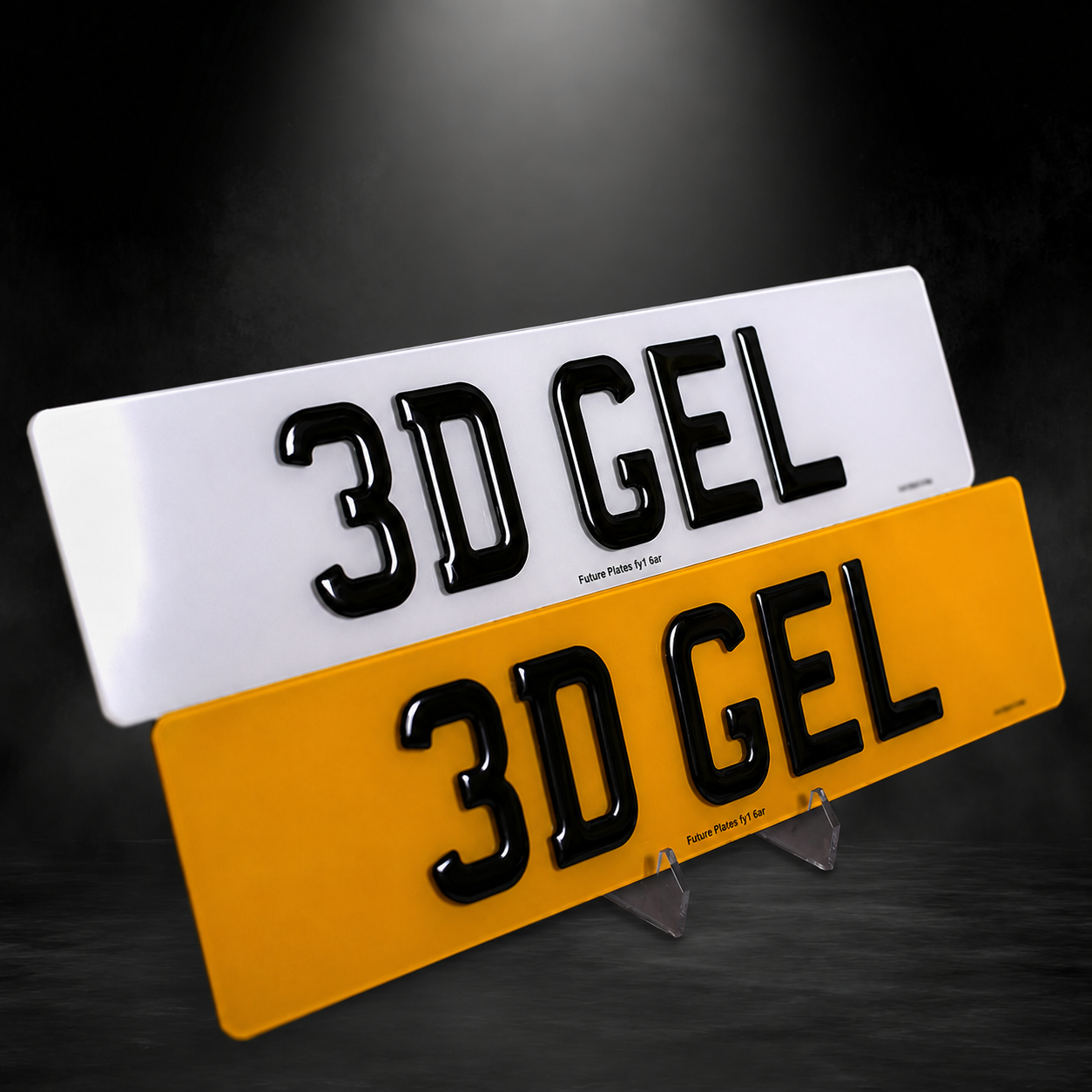 3D gel pair — domed gloss characters