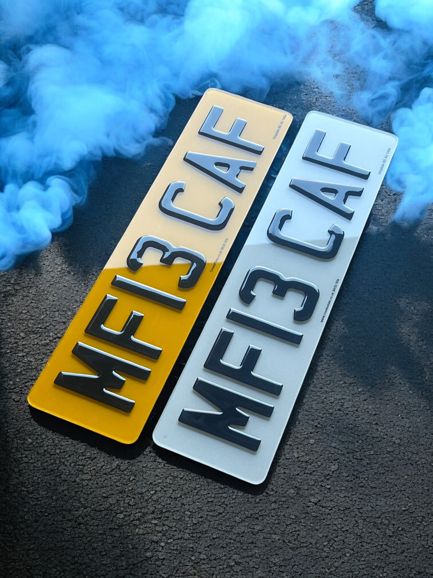 Real 3D Gel number plate made by Future Plates